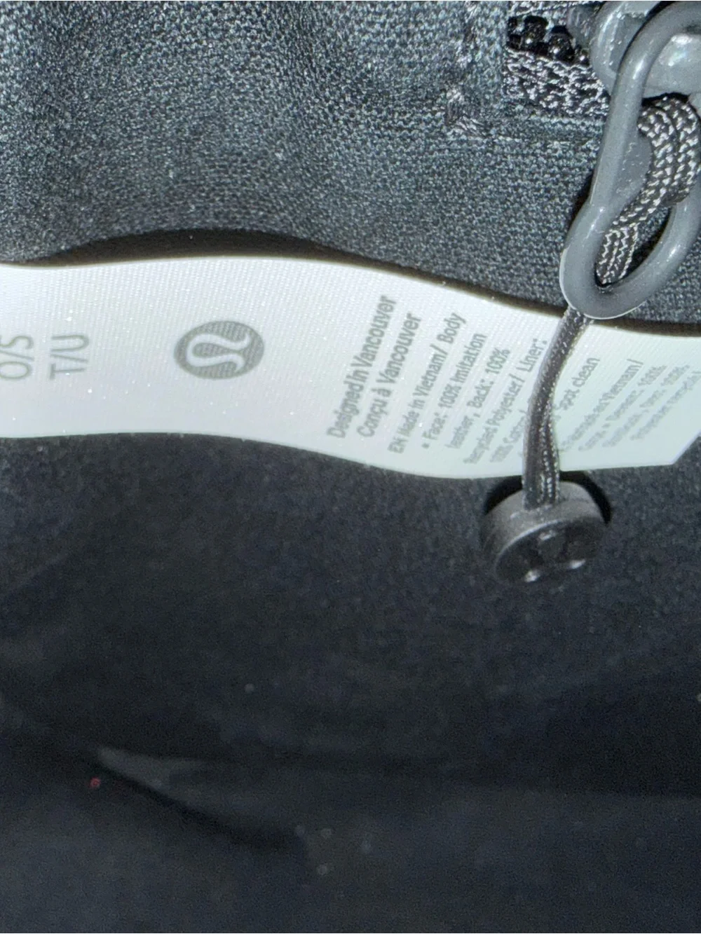 lululemon Black Leather Alternative 8L Shoulder Bag